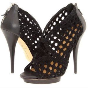 $225 Badgley Mischka Mark James Black Mariola 7.5